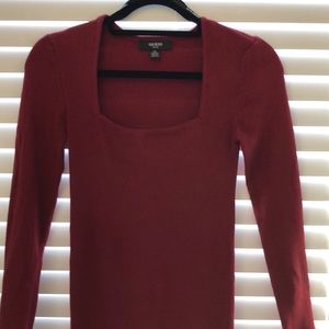 Guess XS square neck sweater dress